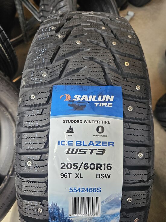 205/60R16 Sailun WST3 ar šipiem